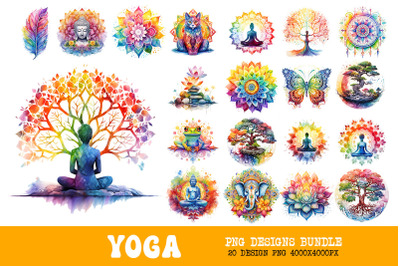 Yoga Art Bundle Pack Serenity