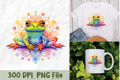 Zen Frog Sublimation Art