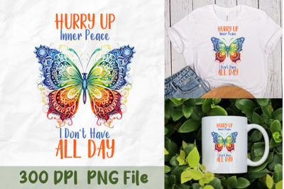 Inner Peace Butterfly Art