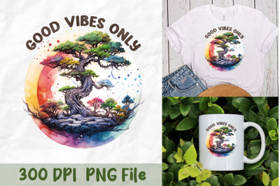 Earth Good Vibes Only Design