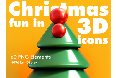 Christmas Fun in 3D Icons BUNDLE