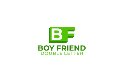 letter b and f vector template logo design