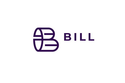 letter b bill vector template logo design