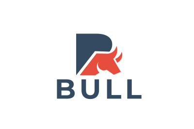 letter b bull vector template logo design