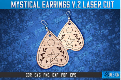 Mystical Earrings Laser Cut SVG | Accessories Laser Cut Design&nbsp;v.2