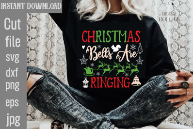 Christmas Bells Are Ringing SVG cut file&2C;Christmas SVG Design&2C; Christm