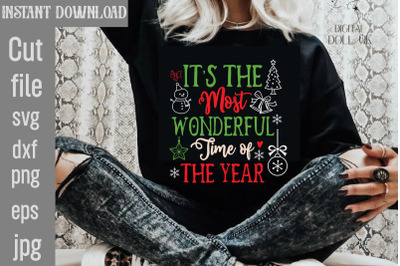 It&amp;&23;039;s The Most Wonderful Time Of The Year SVG cut file&2C;Christmas SVG De