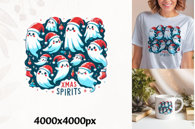 Xmas Spirits Ghosts Art