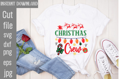 Christmas Crew SVG cut file&2C;Christmas SVG Design&2C; Christmas Tree Bund