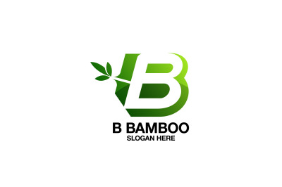 letter b nature vector template logo design