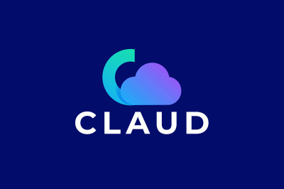 letter c cloud vector template logo design