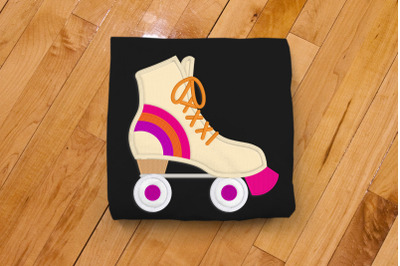Retro Rollerskate | Applique Embroidery