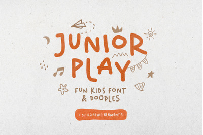Junior Play - Fun Font + Doodle