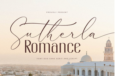 Sutherla Romance Font Duo