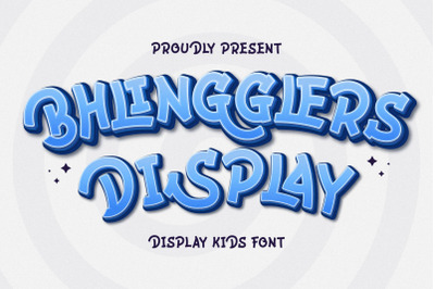 Bhlingglers Typeface