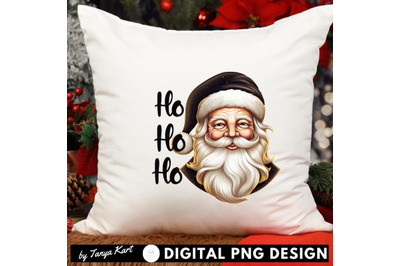 Ho Ho Ho PNG Sublimation for Christmas Shirt Design, Christmas Retro S