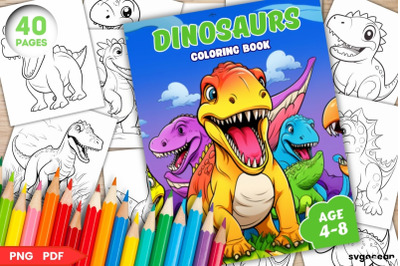 Dinosaurs Coloring Book | Coloring pages for kids