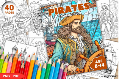 Pirates Coloring Book | Coloring pages for kids