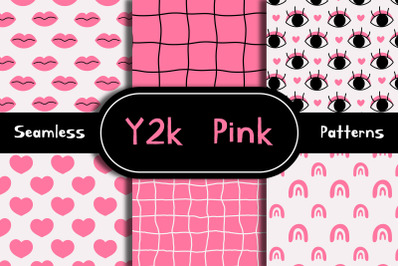 Y2K Pink Seamless Patterns