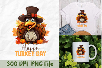 Happy Turkey Day Celebration PNG