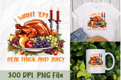 Thick and Juicy Turkey PNG