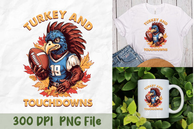 Turkey and Touchdowns PNG