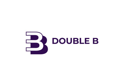 letter double b vector template logo design