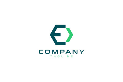 letter e vector template logo design