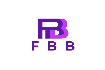 letter fbb vector template logo design