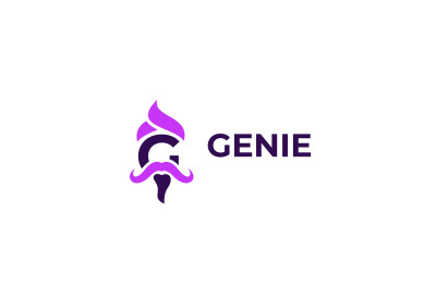 letter g genie vector template logo design