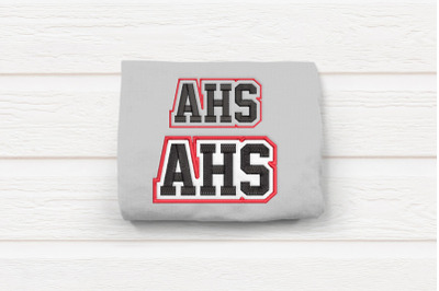 AHS High School Initials | Embroidery