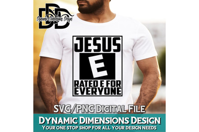 Jesus Rated E for Everyone&2C; Pray over it&2C; Bible Verse SVG&2C; Religious S