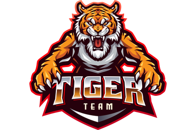 Tigers esport mascot logo design