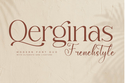 Qerginas Frenchstyle Font Duo