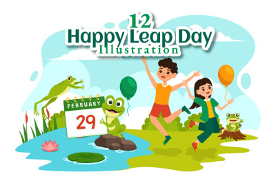 12 Happy Leap Day Illustration