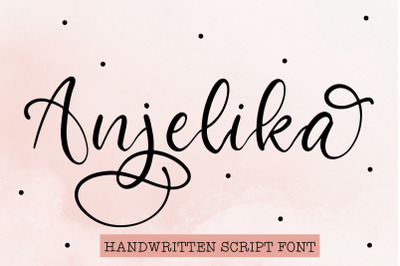Anjelika A Handwritten Script Font