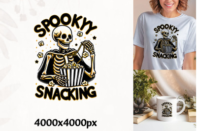 Spooky Snacking Skeletons