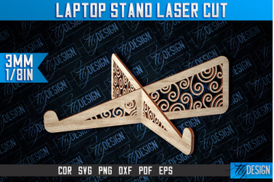 Laptop Stand Laser Cut | Stand SVG Design | CNC Files