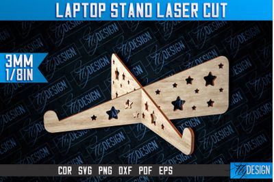 Laptop Stand Laser Cut | Stand SVG Design | CNC Files