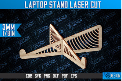 Laptop Stand Laser Cut | Stand SVG Design | CNC Files