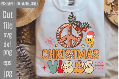 Christmas Vibes&2C;Retro Christmas Sublimation Bundle Christmas Bundle&2C;Ho