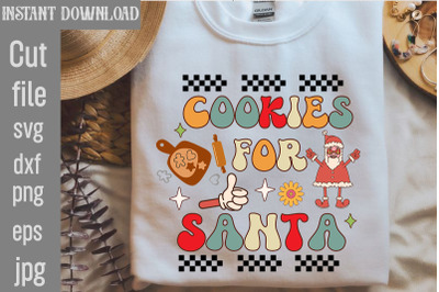 Cookies For Santa&2C;Retro Christmas Sublimation Bundle Christmas Bundle&2C;