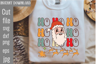 Ho Ho Ho&2C;Retro Christmas Sublimation Bundle Christmas Bundle&2C;Holly Jol