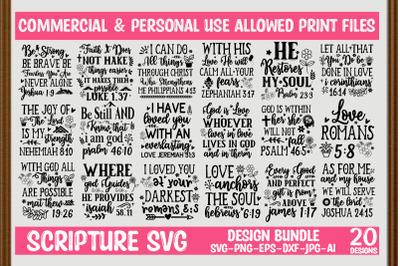 Scripture SVG Bundle,Instant Download,Christian Bundle SVG, Faith Bund