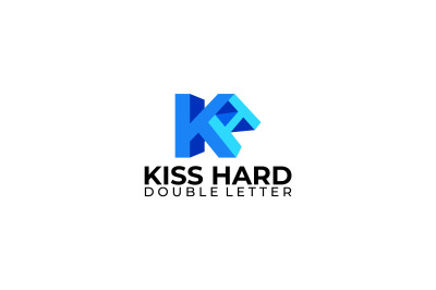 letter k and h vector template logo design