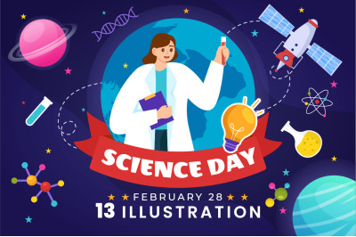 13 National Science Day Illustration