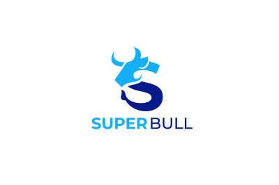 letter s bull logo vector template logo design