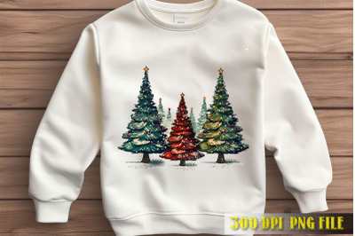 Pine Forest Winter Scene