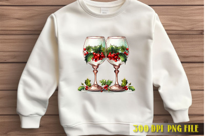 Holiday Spirits Festive Glasses