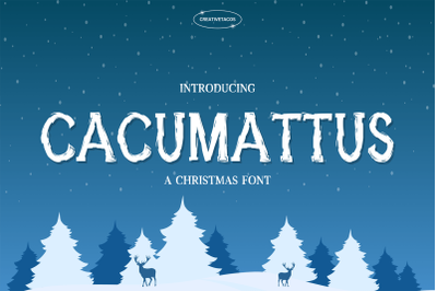 Cacumattus Christmas Font